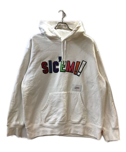 SUPREME（シュプリーム）SUPREME (シュプリーム) WTAPS (ダブルタップス) Sic'em Hooded Sweatshirt ホワイト サイズ:Lの古着・服飾アイテム