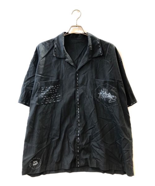 Porter Classic（ポータークラシック）Porter Classic (ポータークラシック) ALOHA SHIRT ブラック サイズ:Mの古着・服飾アイテム