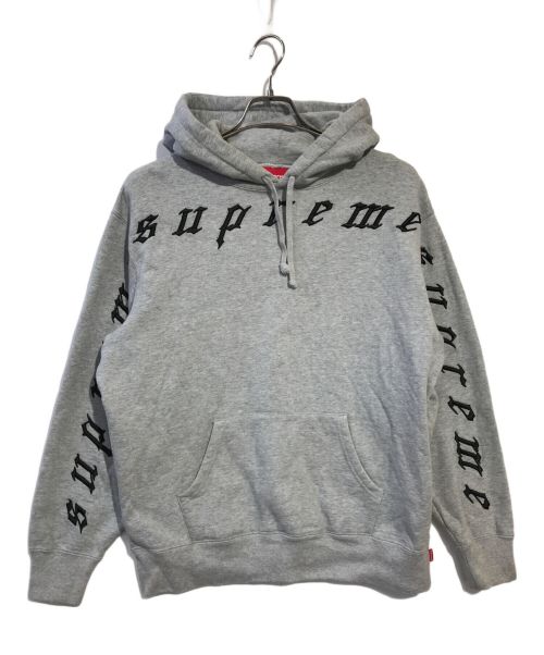 SUPREME（シュプリーム）Supreme (シュプリーム) Raised Embroidery Hooded Sweatshirt グレー サイズ:Ｓの古着・服飾アイテム