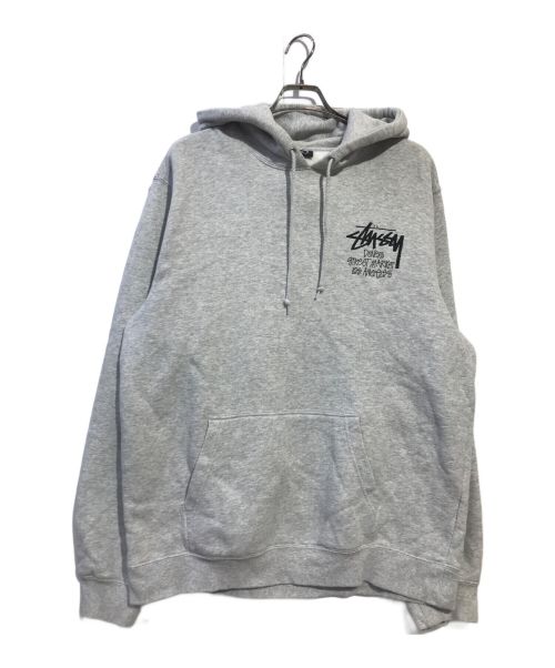 stussy（ステューシー）stussy (ステューシー) DOVER STREET MARKET (ドーバー ストリート マーケット) プルオーバーパーカー グレー サイズ:XLの古着・服飾アイテム