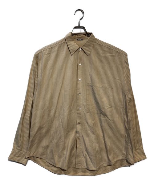 AURALEE（オーラリー）AURALEE (オーラリー) WASHED FINX TWILL BIG SHIRTS ベージュ サイズ:4の古着・服飾アイテム