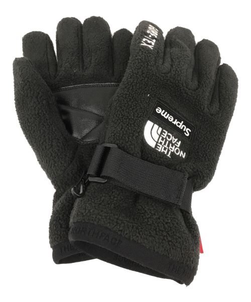 THE NORTH FACE（ザ ノース フェイス）THE NORTH FACE (ザ ノース フェイス) Supreme (シュプリーム) RTG Fleece Glove ブラックの古着・服飾アイテム