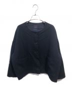 GALLEGO DESPORTESギャレゴデスポート）の古着「lined round collar jacket」｜ネイビー