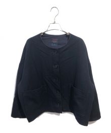 GALLEGO DESPORTES（ギャレゴデスポート）の古着「lined round collar jacket」｜ネイビー