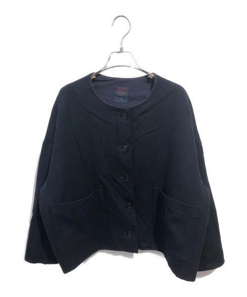 GALLEGO DESPORTES（ギャレゴデスポート）GALLEGO DESPORTES (ギャレゴデスポート) lined round collar jacket ネイビー サイズ:Sの古着・服飾アイテム