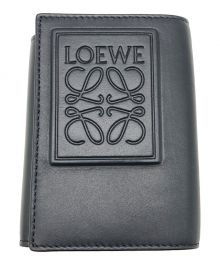 LOEWE（ロエベ）の古着「トライフォールドウォレット」｜ネイビー