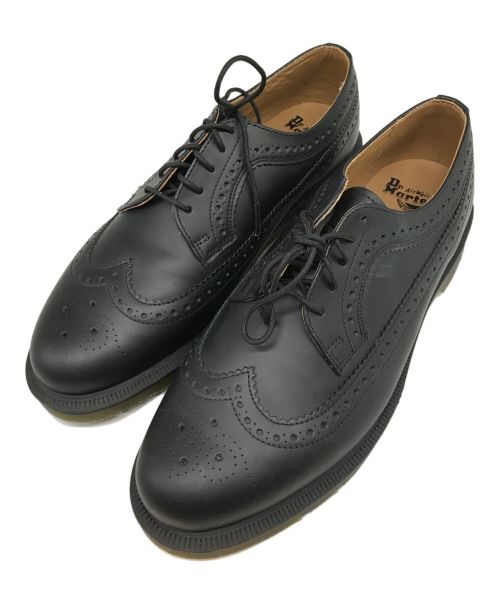 Dr.Martens（ドクターマーチン）Dr.Martens (ドクターマーチン) BROUGUE SHOE BLACK SMOOTH ブラック サイズ:UK9の古着・服飾アイテム