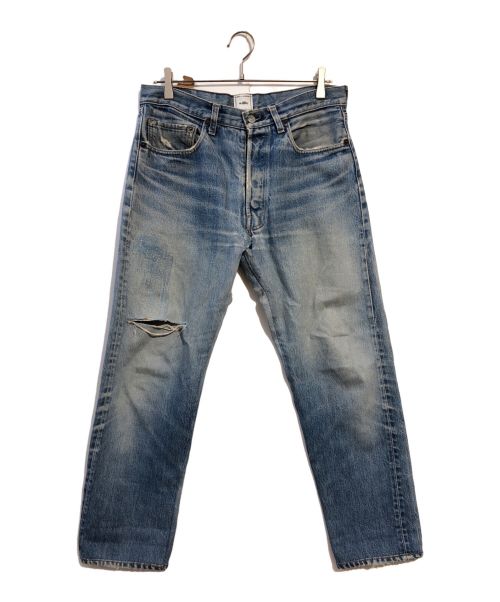 WIFFLE（ウィッフル）WIFFLE (ウィッフル) LEVI'S (リーバイス) 赤耳モデルリメイクデニムパンツ ブルー サイズ:Lの古着・服飾アイテム