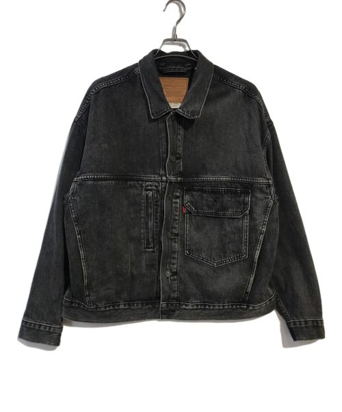 LEVI'S PReMIUM（リーバイスプレミアム）LEVI'S PReMIUM (リーバイスプレミアム) STAY LOOSE TRUCKER JACKET ブラック サイズ:Mの古着・服飾アイテム