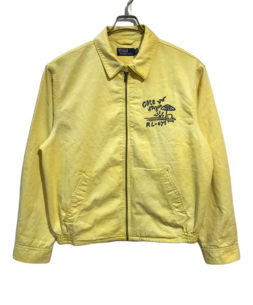 POLO RALPH LAUREN（ポロ・ラルフローレン）POLO RALPH LAUREN (ポロ・ラルフローレン) エンブロイダリーチノジャケット イエロー サイズ:Mの古着・服飾アイテム