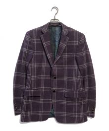 ETRO（エトロ）の古着「ペイズリーライニングテーラードジャケット」｜パープル