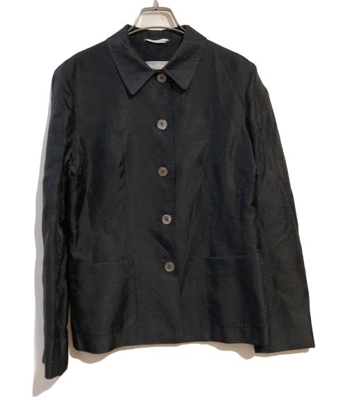 MaxMara（マックスマーラ）MaxMara (マックスマーラ) シェルボタンジャケット ブラック サイズ:40の古着・服飾アイテム