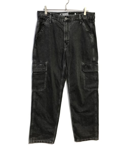 Levi's SILVER TAB（リーバイス シルバータブ）LEVI'S silver tab (リーバイス シルバータブ) カーゴデニムパンツ ブラック サイズ:W33の古着・服飾アイテム