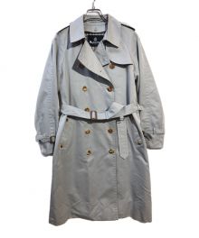 Aquascutum（アクアスキュータム）の古着「ロングトレンチコート」｜スカイブルー