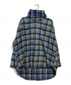 R13アールサーティン）の古着「Mask Up Flannel Work Shirt」｜インブルー