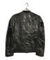 BLACK LABEL CRESTBRIDGE (ブラックレーベル クレストブリッジ) シングルレザージャケット ブラック サイズ:M：23000円