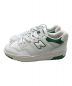 NEW BALANCE (ニューバランス) BB550SWB ホワイト×グリーン サイズ:US5.5：10000円