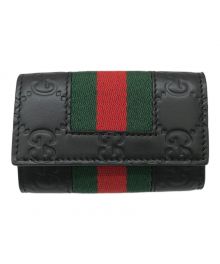 GUCCI（グッチ）の古着「シェリーラインGG柄6連キーケース」｜ブラック