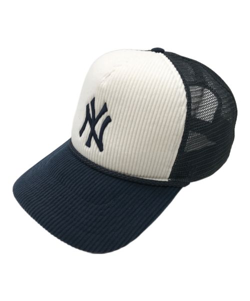 KITH（キス）KITH (キス) '47 (フォーティーセブン) New York Yankees 10 Year Anniversary 2009 World Series Corduroy Cap ネイビー サイズ:OSFAの古着・服飾アイテム