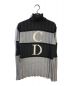 Christian Dior Sports（クリスチャン ディオールスポーツ）の古着「CDロゴタートルネックニット」｜グレー
