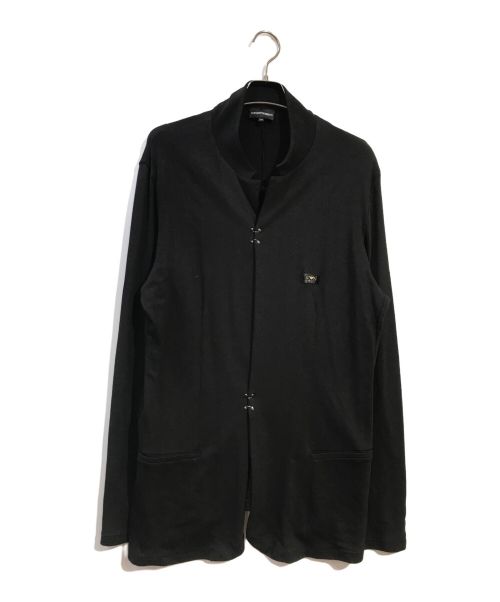 EMPORIO ARMANI（エンポリオアルマーニ）EMPORIO ARMANI (エンポリオアルマーニ) スウェットジャケット ブラック サイズ:XXLの古着・服飾アイテム