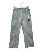 Needles×STUDIOUSニードルズ×ステュディオス）の古着「TRACK PANTS POLY JQ FLORET」｜スカイブルー