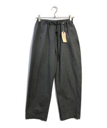 PROPS STORE（プロップスストア）の古着「Stretch Polyester Poplin Easy Trousers」｜グレー