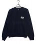 stussy（ステューシー）の古着「STOCK LOGO SWEAT」｜ネイビー