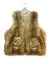 no.（ナンバー）の古着「FAKE FUR VEST 」｜ブラウン