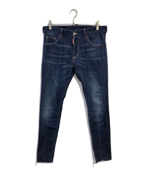 DSQUARED2（ディースクエアード）DSQUARED2 (ディースクエアード) skinny dan jeans インディゴ サイズ:48の古着・服飾アイテム