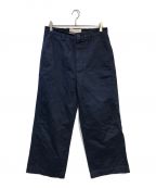 MARNIマルニ）の古着「COTTON LINEN DRILL TROUSER」｜ネイビー