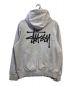 stussy (ステューシー) ロゴプリントパーカー グレー サイズ:Ｍ：10000円