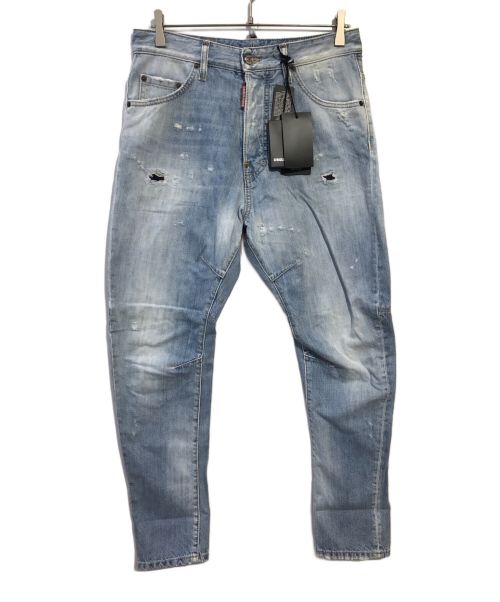 DSQUARED2（ディースクエアード）DSQUARED2 (ディースクエアード) TAILORED COMBAT JEAN /BEVERLY HILLS LIGHT WASH インディゴ サイズ:44の古着・服飾アイテム