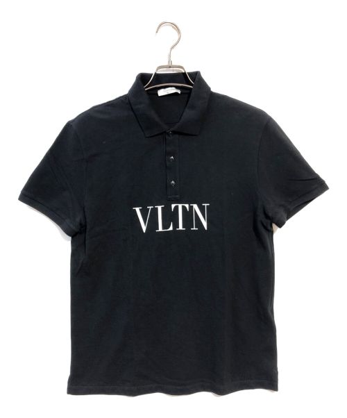 VALENTINO（ヴァレンティノ）VALENTINO (ヴァレンティノ) VLTNロゴポロシャツ ブラック サイズ:Lの古着・服飾アイテム