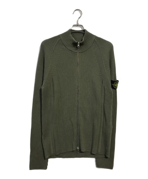 STONE ISLAND（ストーンアイランド）STONE ISLAND (ストーンアイランド) ドライバーズニット グリーン サイズ:Lの古着・服飾アイテム