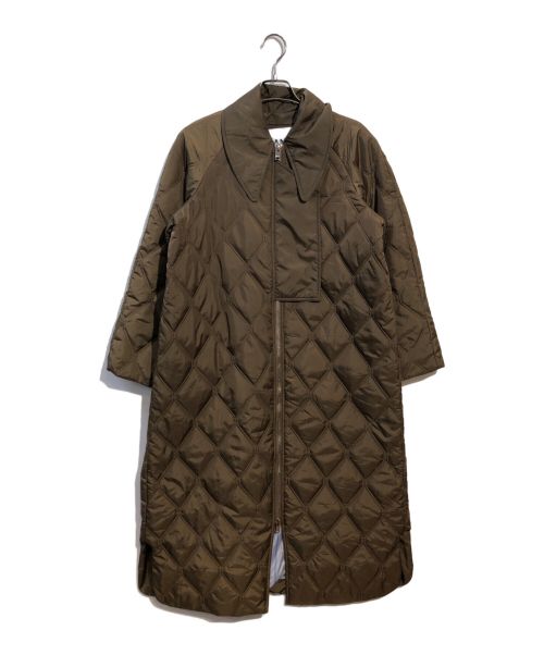 GANNI（ガニー）Ganni (ガニー) Ripstop Quilt Coat ブラウン サイズ:サイズ34の古着・服飾アイテム