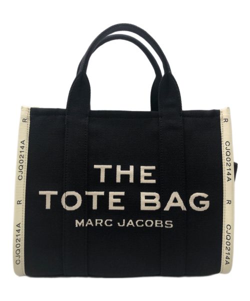 MARC JACOBS（マークジェイコブス）MARC JACOBS (マークジェイコブス) THE JACQUARD TOTE BAG MEDIUM ブラックの古着・服飾アイテム