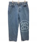 stussyステューシー）の古着「SS-LINK BIG OL JEANS」｜スカイブルー