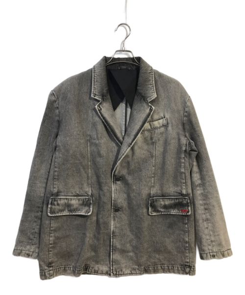 DIESEL（ディーゼル）DIESEL (ディーゼル) D-Blaz Single Breasted Blazer グレー サイズ:Mの古着・服飾アイテム