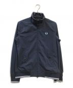 FRED PERRY×BEAMSフレッドペリー×ビームス）の古着「ナイロンハリントンジャケット」｜ネイビー