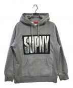 SUPREMEシュプリーム）の古着「SUP NY Pullover Hoodie」｜グレー