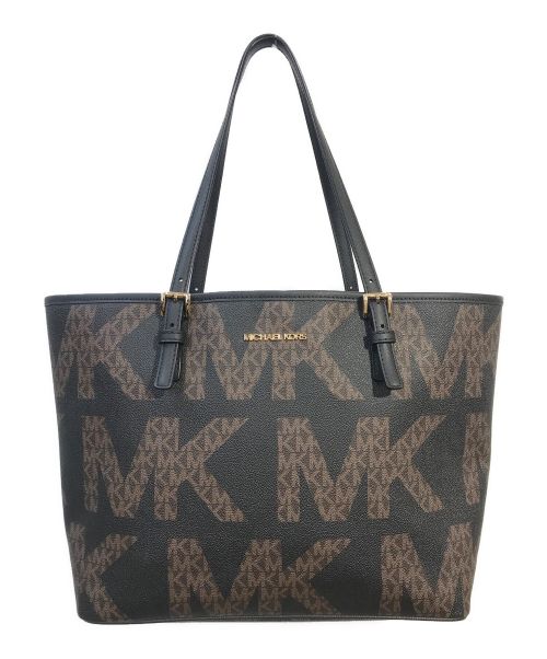 MICHAEL KORS（マイケルコース）MICHAEL KORS (マイケルコース) トートバッグ ブラックの古着・服飾アイテム