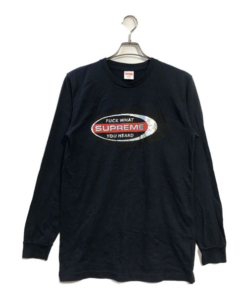 SUPREME（シュプリーム）Supreme (シュプリーム) Fuck What You Heard L/S Tee ネイビー サイズ:Mの古着・服飾アイテム