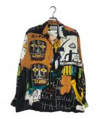 WACKO MARIAワコマリア）の古着「JEANMICHEL BASQUIAT HAWAIIAN SHIRT TYPE-2」｜ブラウン