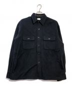 RHC Ron Hermanアールエイチシー ロンハーマン）の古着「Melton CPO Shirt」｜ネイビー