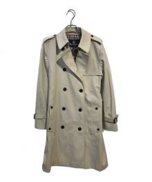 Aquascutum（アクアスキュータム）の古着「ミドル丈トレンチコート」｜ベージュ