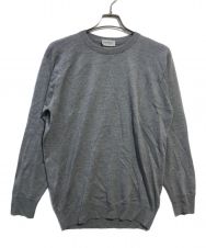 JOHN SMEDLEY (ジョンスメドレー) 24G CREWNECK L S SWEATER グレー サイズ:M