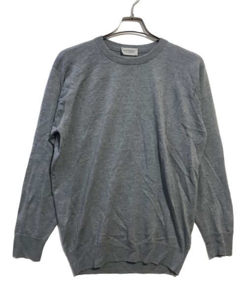 JOHN SMEDLEY（ジョンスメドレー）JOHN SMEDLEY (ジョンスメドレー) 24G CREWNECK L S SWEATER グレー サイズ:Mの古着・服飾アイテム