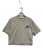 OFFWHITEオフホワイト）の古着「cropped butterfly t-shirt」｜ベージュ