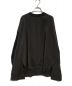 ENFOLD（エンフォルド）の古着「CURVE-HEM KNIT SLEEVE PULLOVER」｜ブラウン